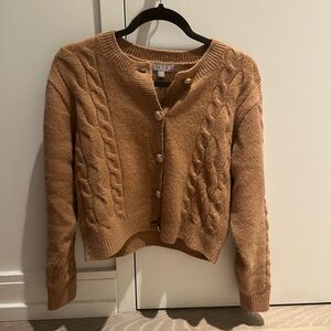 J. Crew Women's Button-Up Cable Cardigan - Tan